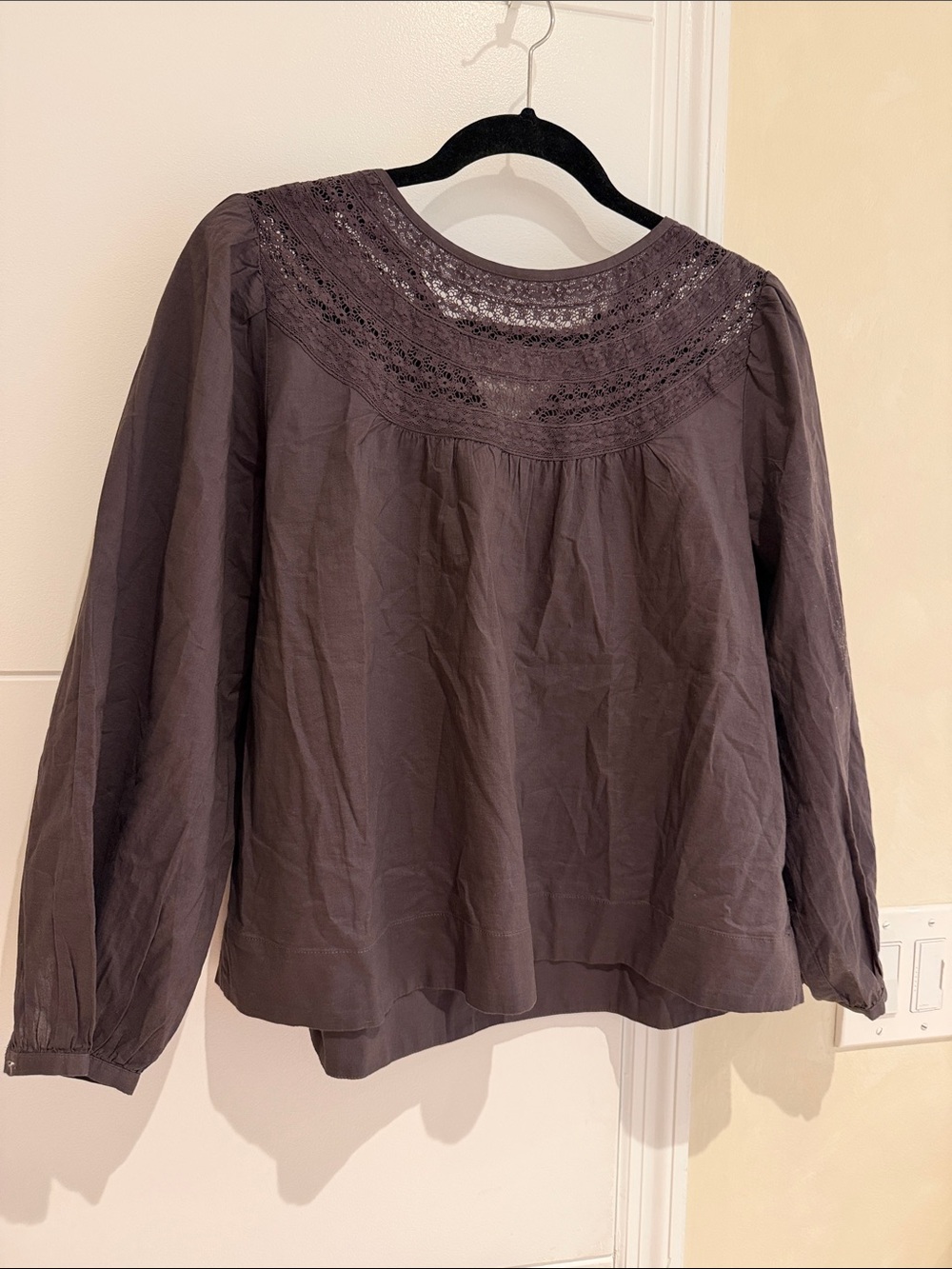 Madewell brown tunic top Medium NWT